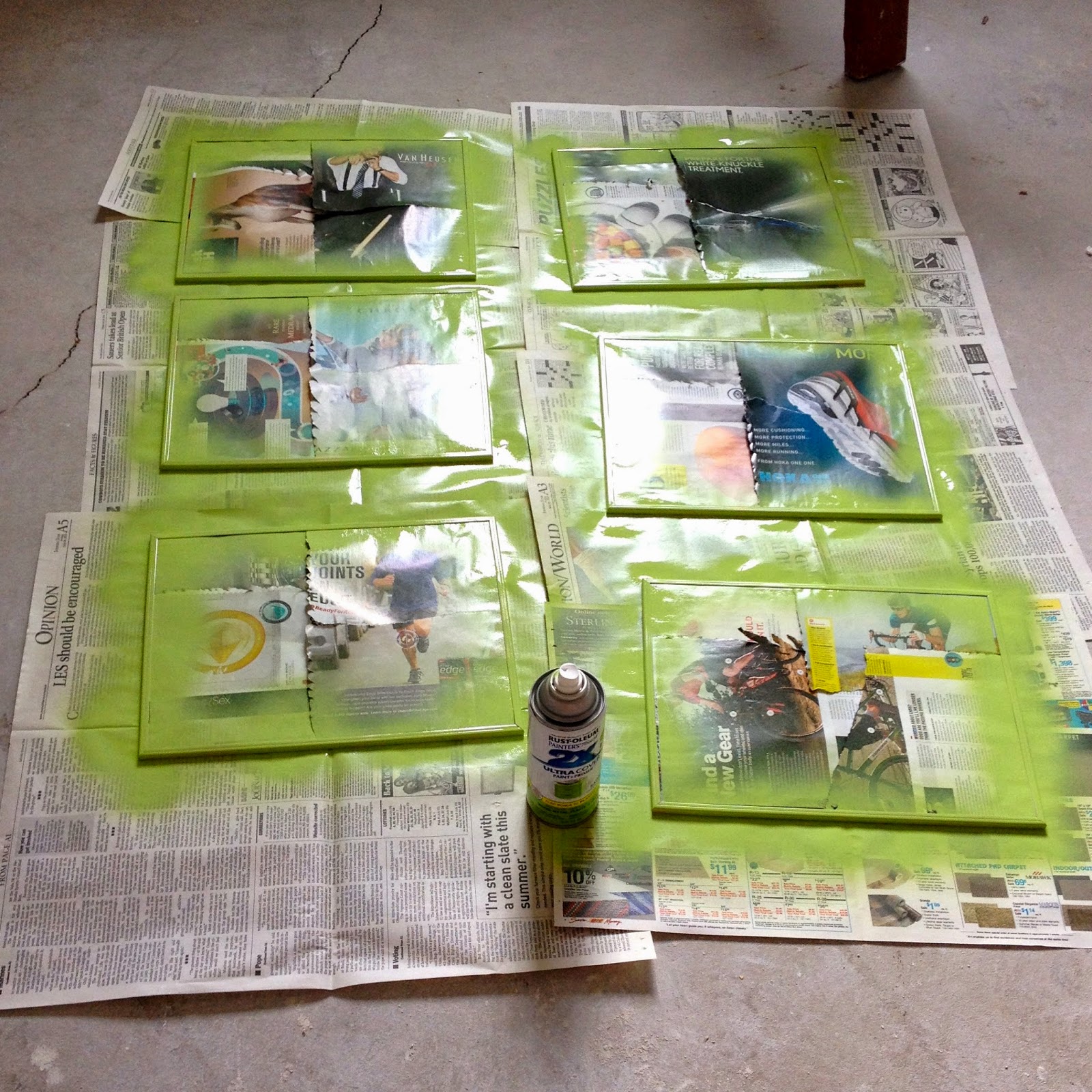 DIY Why Spend More Spray paint dollar store mirrors