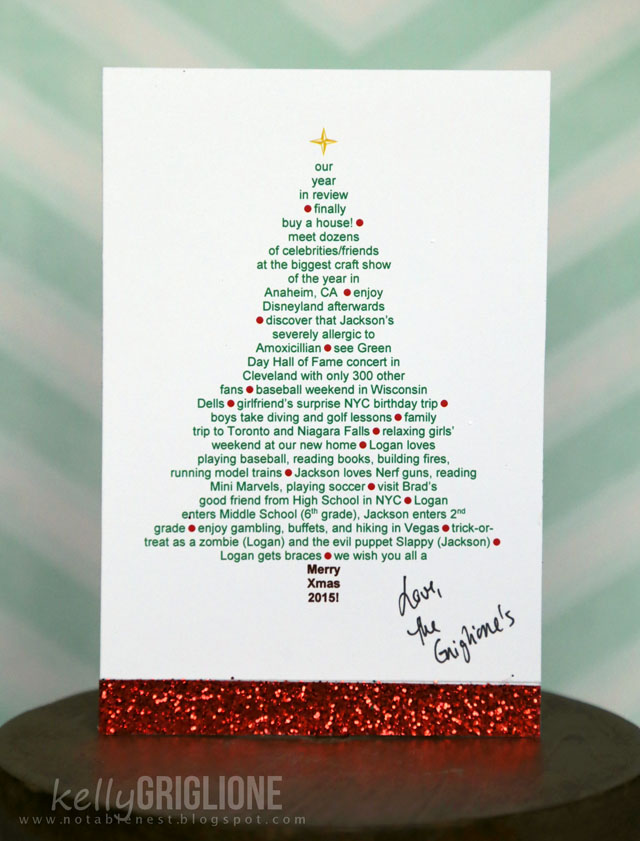 Notable Nest Our Family Christmas Cards 2015