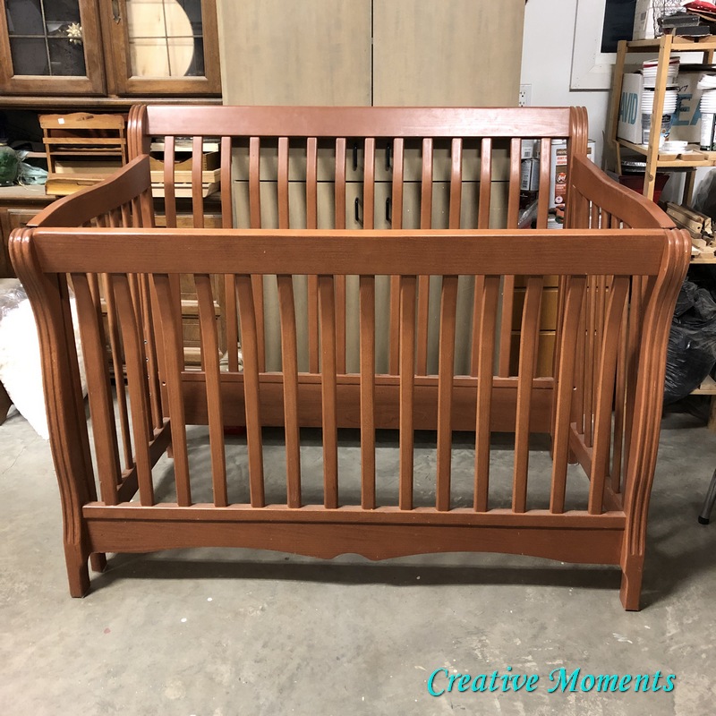 Navy Blue Crib Makeover