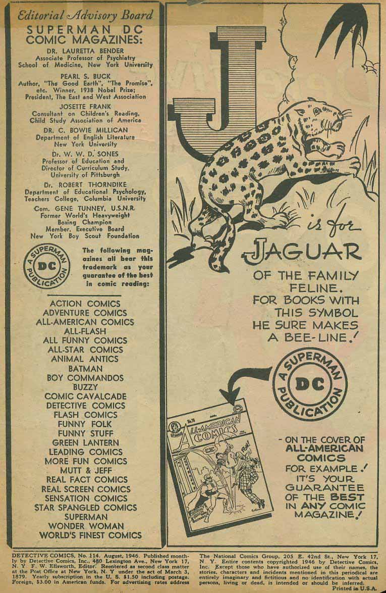 Read online Detective Comics (1937) comic -  Issue #114 - 2