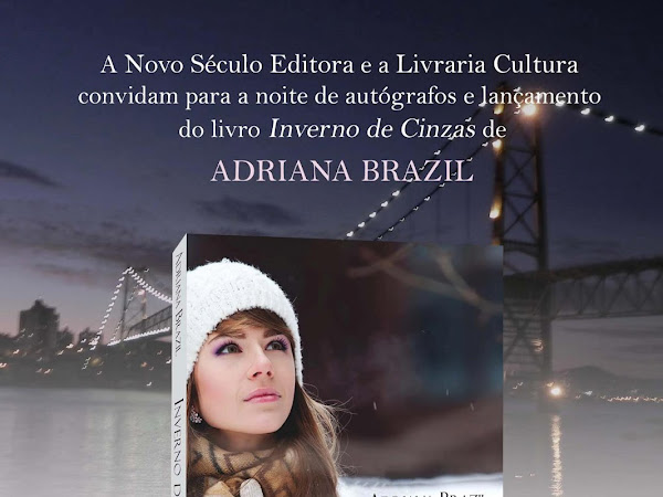 Noite de autógrafos de Inverno de Cinzas, Adriana Brazil e Novo Século no Rio de Janeiro