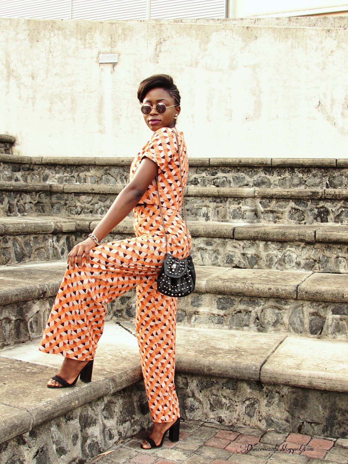 ANKARA FLARED TROUSERS + CROP TOP Princess Audu