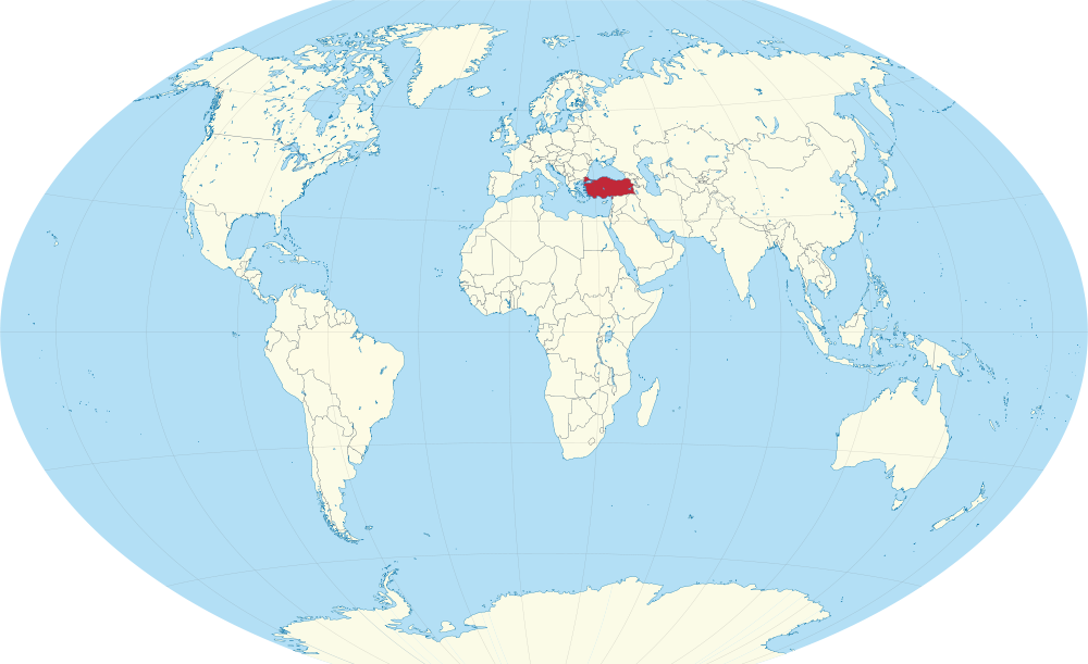 carte de la turquie dans le monde