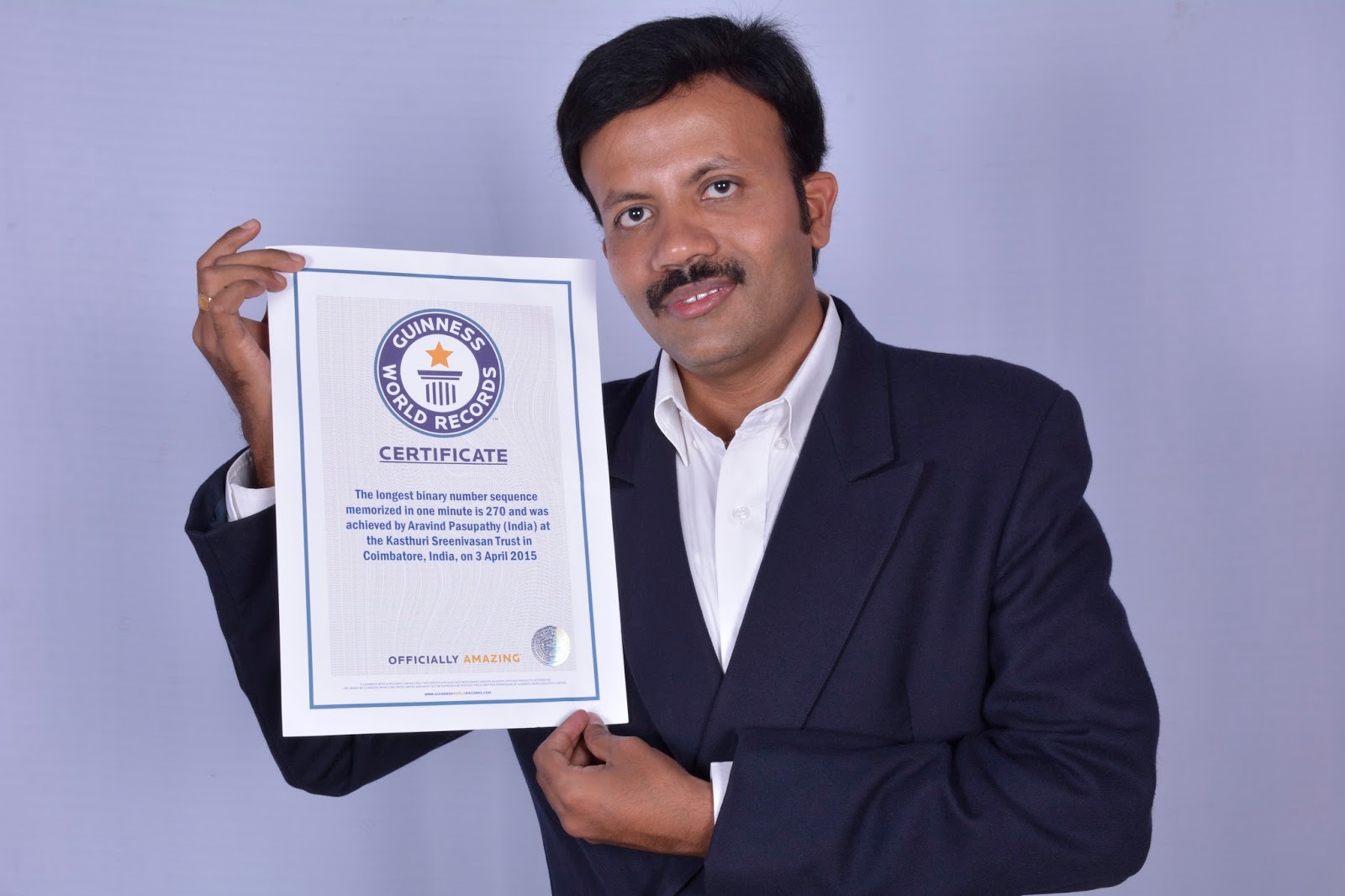 AravindsGuinness Guinness Record holder Aravind