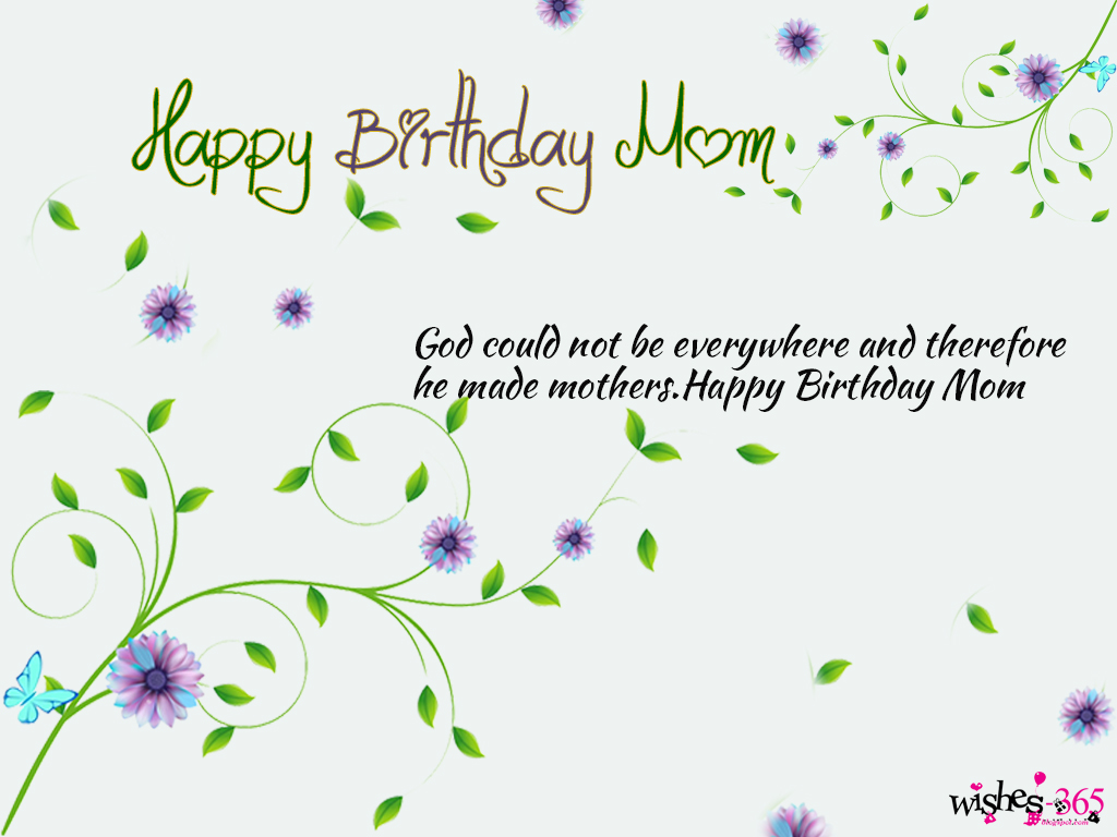 Poetry and Worldwide Wishes Happy Birthday Picture with Birthday Mom