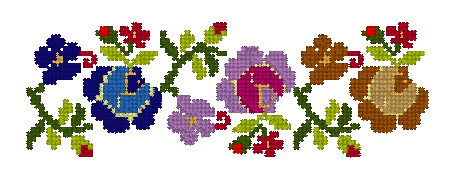 Modele Broderie Pentru Costumul Popular Romanesc Model Trandafiri 117