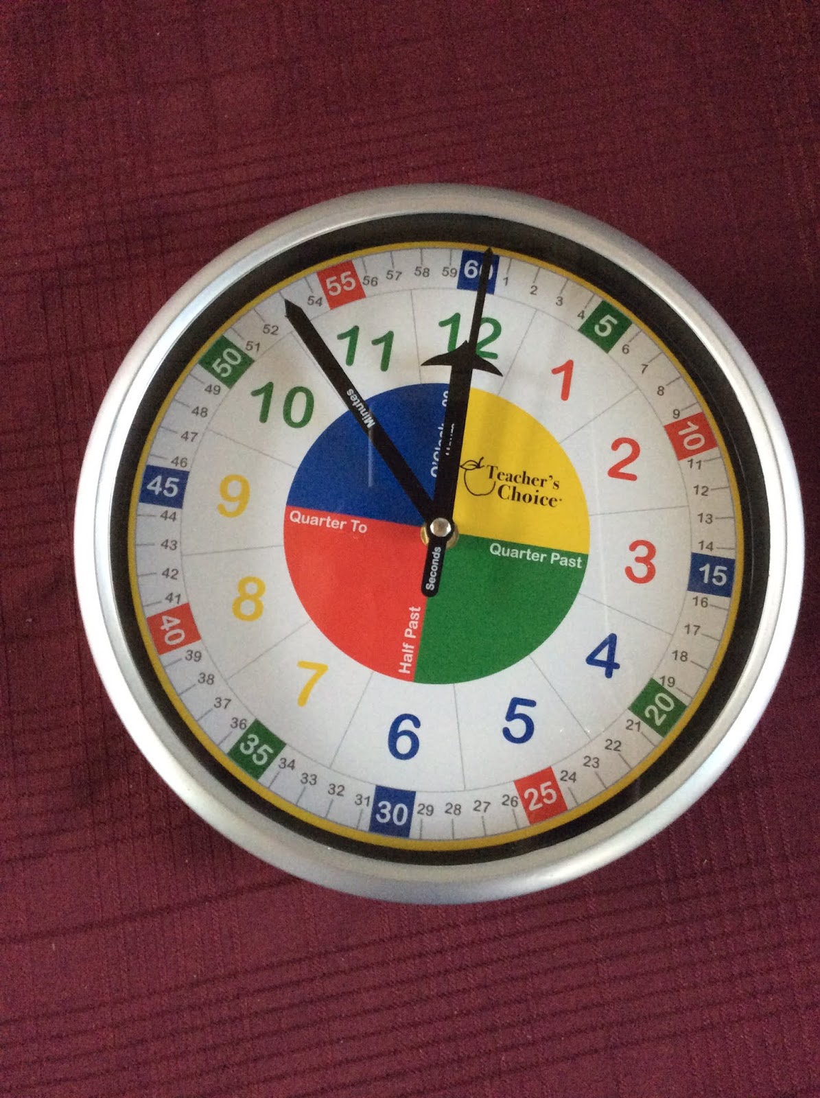 Heck Of A Bunch Teacher's Choice Educational Wall Clock Review and