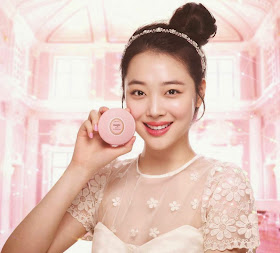 sulli, Etude House Precious Mineral Magic Any Cushion, Etude House, Precious Mineral, Magic Any Cushion, makeup, sulli, k beauty, k makeup, korean makeup trend, pink, mint & peach cushion colours, 4 different types of base makeup look