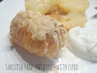 Recipe Swedish Fan-potatoes with curd