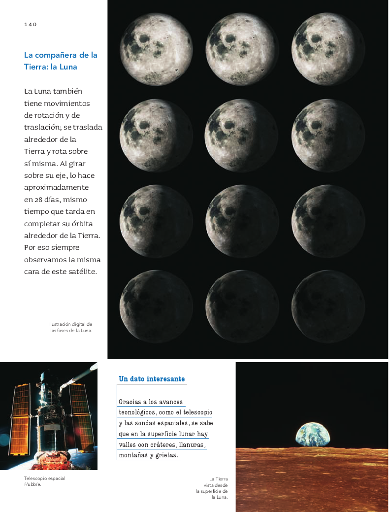 Los movimientos de la luna y la tierra - Ciencias Naturales 4to Bloque 5 2014-2015