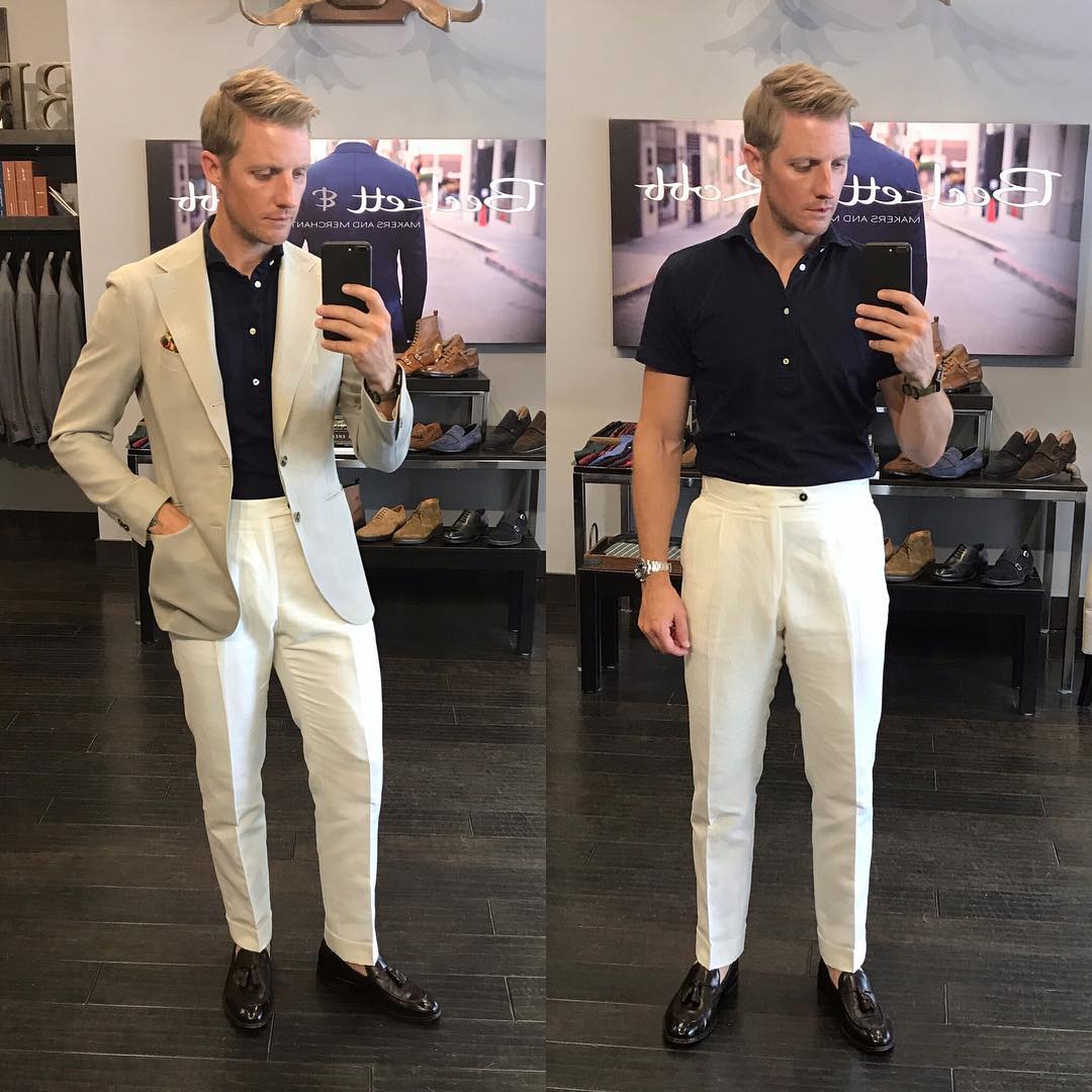 camisa polo por dentro