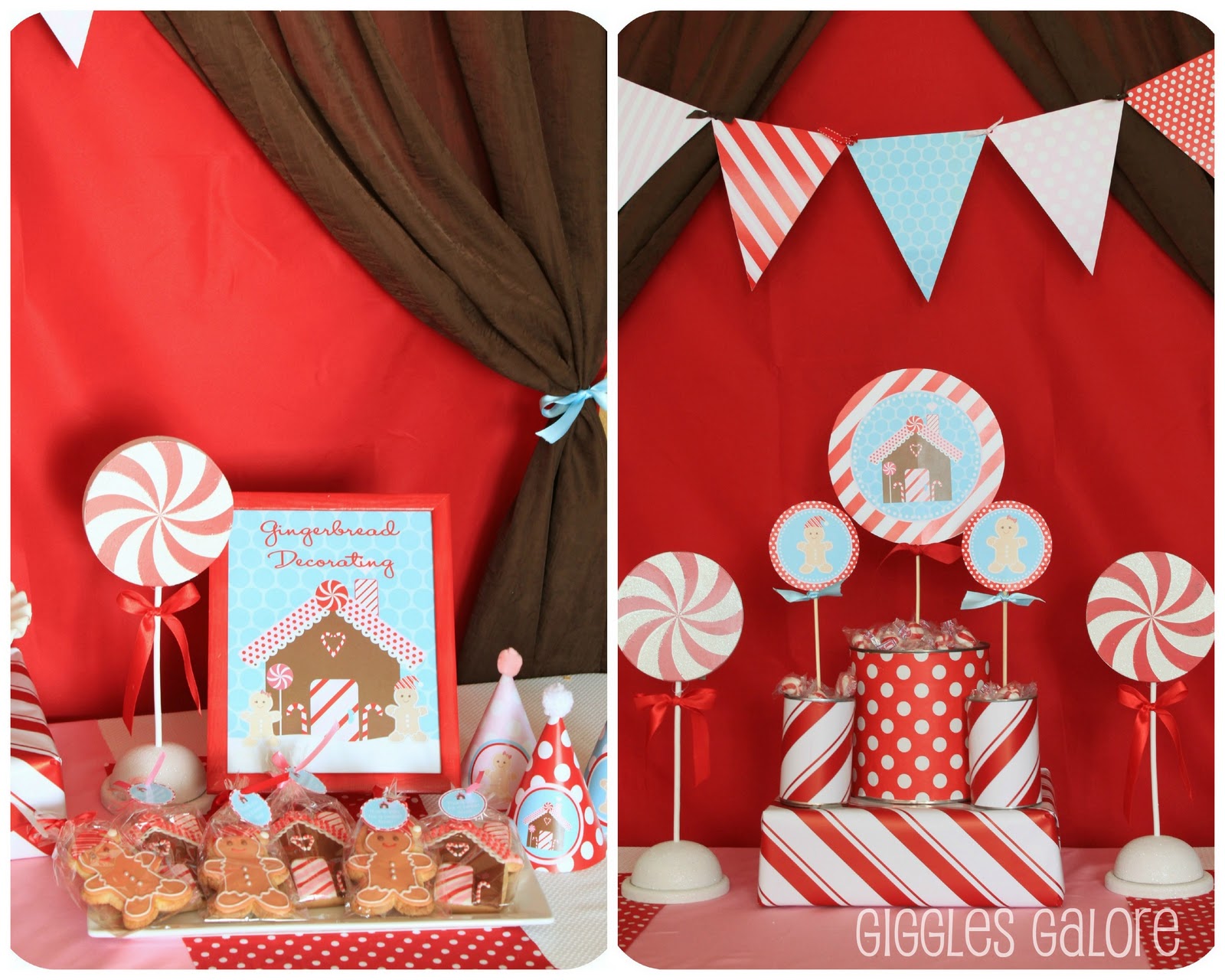 Customer Party Gingerbread Theme Dimple Prints
