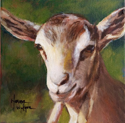 farm goat wilson acrylic painting animals norma portrait artist dailypainters articulo