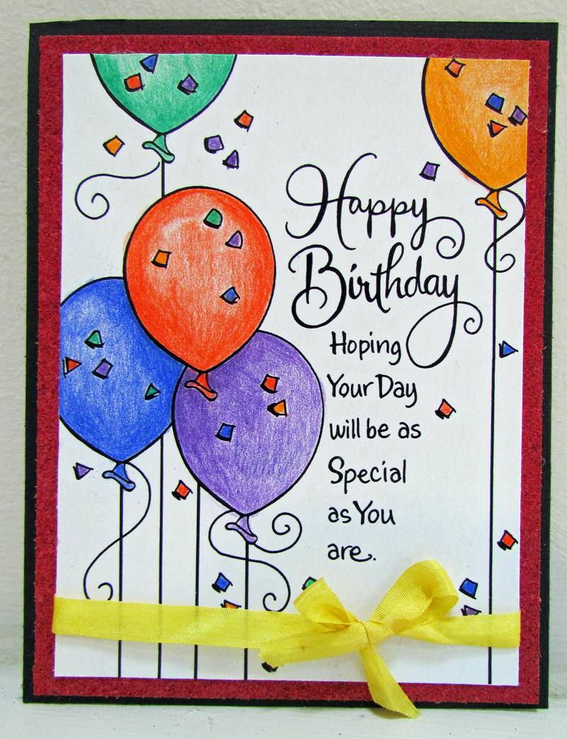Remembering Life's Moments Celebrating Sentimentsa SIMPLE birthday card!