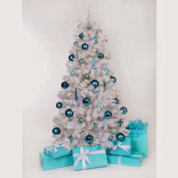 ... christmas+tree+ideas+-+white+christmas+tree+with+blue+lights+-+white