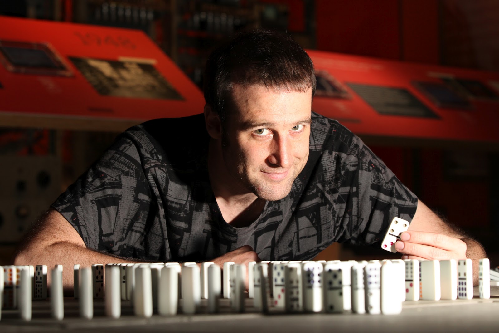 MANCHESTER SCIENCE FESTIVAL BLOG WARNING Domino testing in progress!