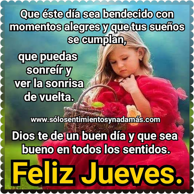 Feliz jueves.