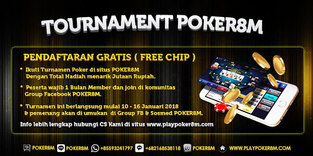 Turnamen Poker Free Chip Berhadiah Juta Rupiah Hanya di Poker8m Tournamen-poker-1