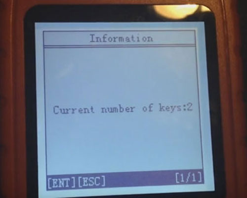 キーの現在の数は2であります