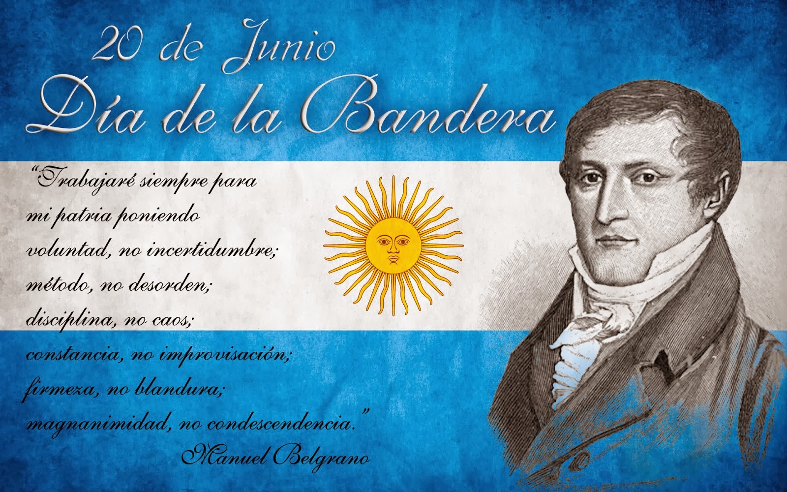 Imagen Del0 De Junio Con Belgrano Y La Bandera Imagenes De Amistad