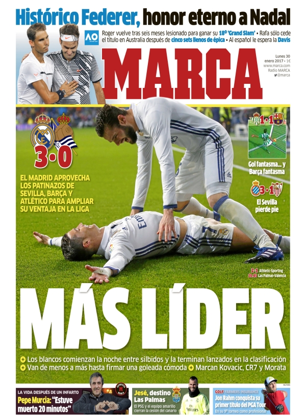 Real Madrid, Marca: "Más líder"