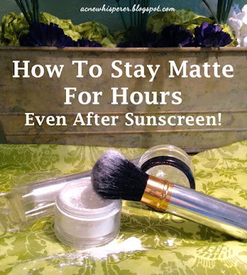 How to stay matte for hours even after sunscreen!