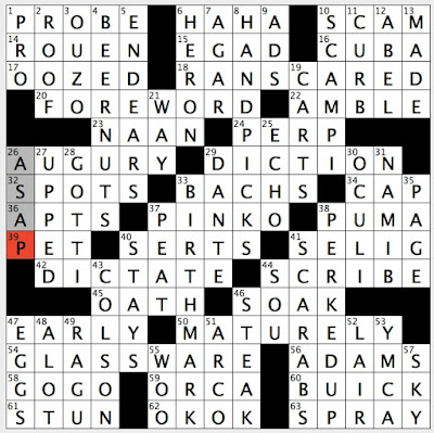 Rex Parker Does the NYT Crossword Puzzle: Letter opening / WED 3-1