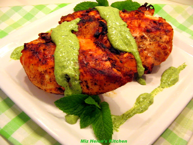 Grilled Lemon Chicken With Lemon Mint Sauce at Miz Helen's Country Cottage