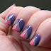 Thursday Tape Mani - 80's Chevron Nails