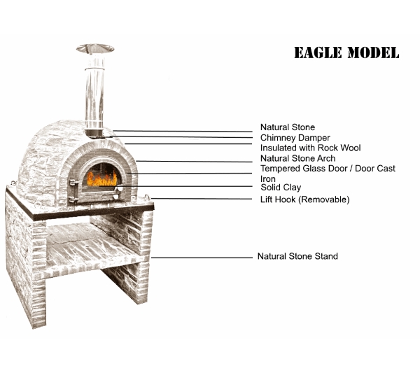 Dome Ovens Wood and gas fired ovens Eagle Model Wood fired pizza