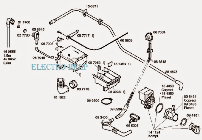 Electro help: BOSCH WFB1005 - WFB1005BY - WASHING MACHINE - WIRING