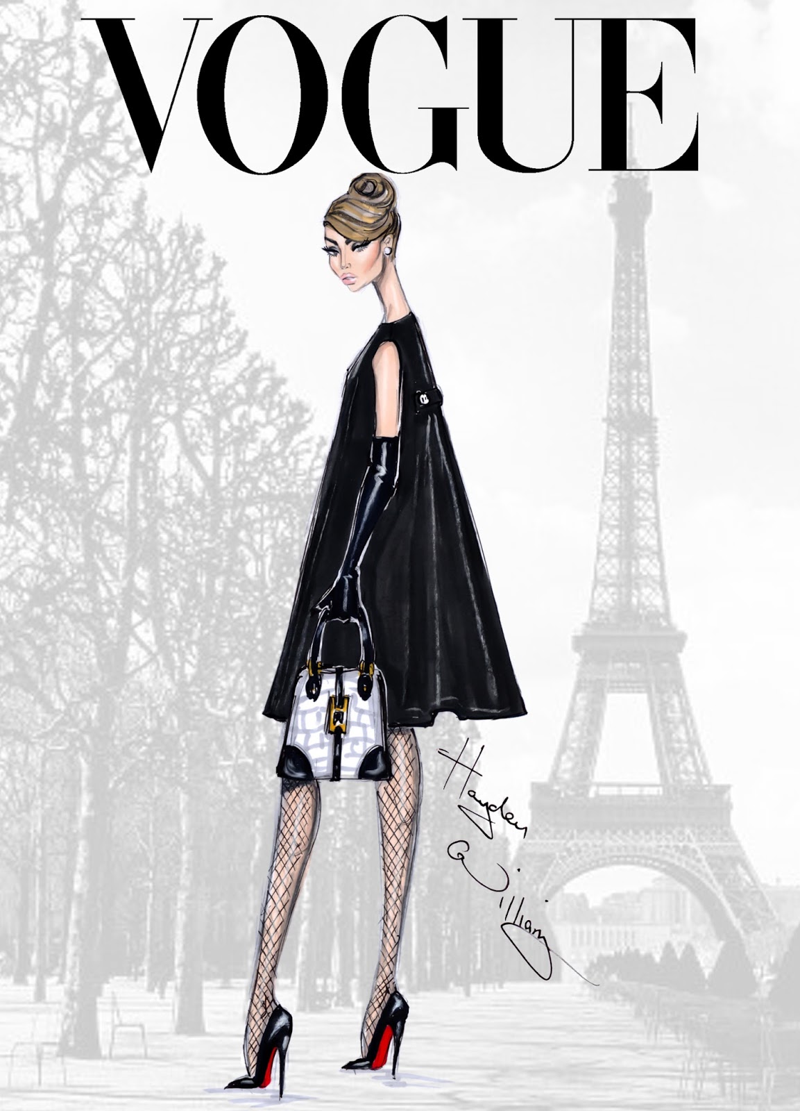 Hayden Williams Fashion Illustrations 'Bonjour Paris' by