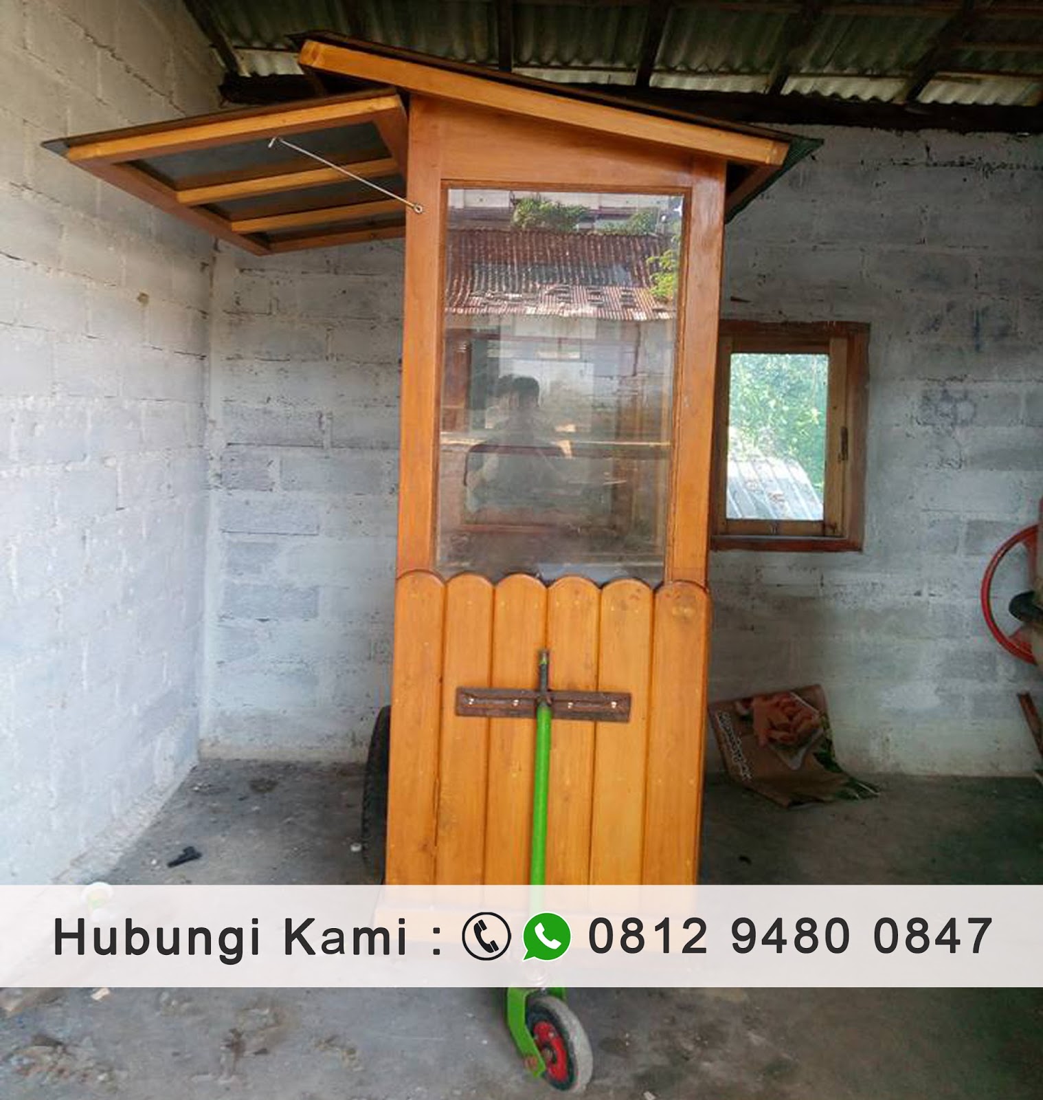 Bikin Gerobak Kayu Jati Belanda Cilodong Depok 0812.9480