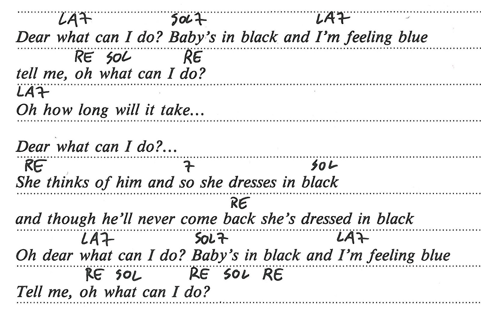 BODI SONČEK o9 BABY'S IN BLACK (Beatles)