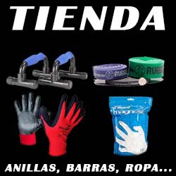 Guantes, bandas elásticas, magnesio...