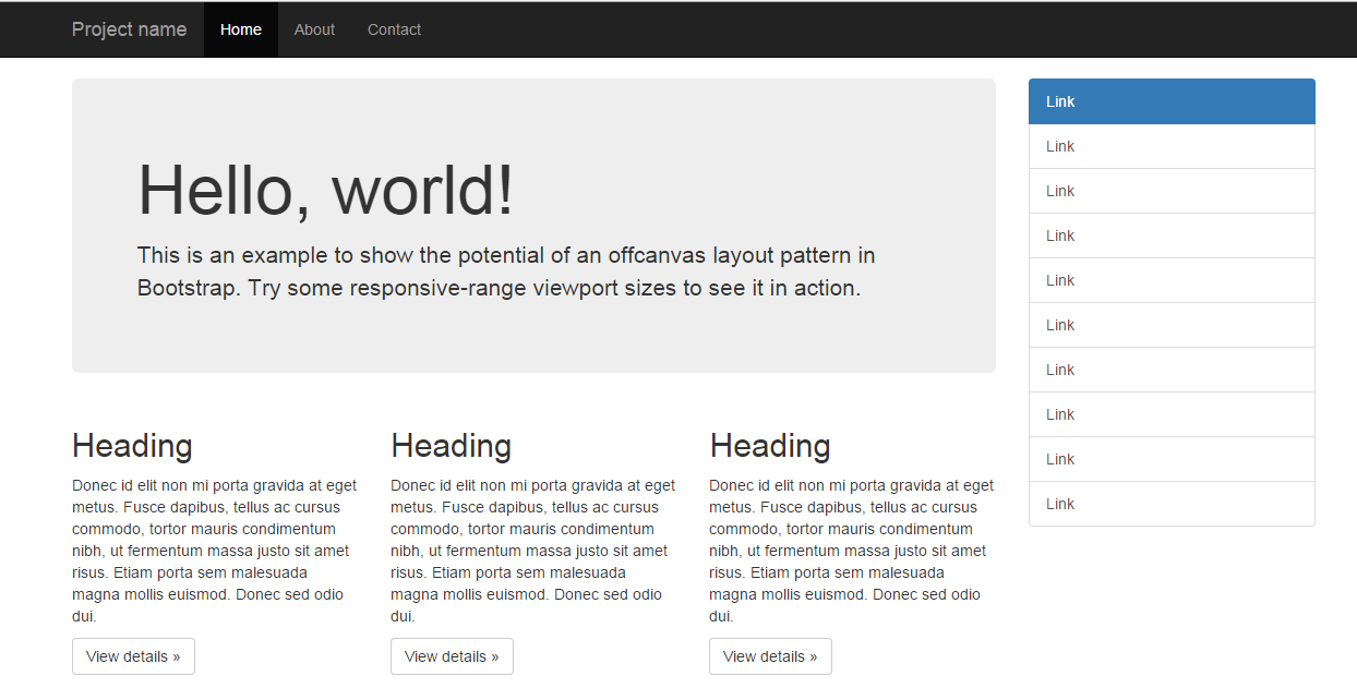 Free Bootstrap Right Sidebar Templates TechFolks