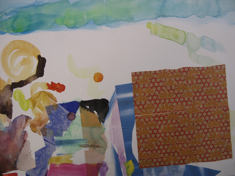 Lower School Art: Kindergarten Collage Work