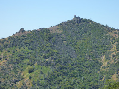 Mount Diablo with historic, stone-built Summit Visitor Center
