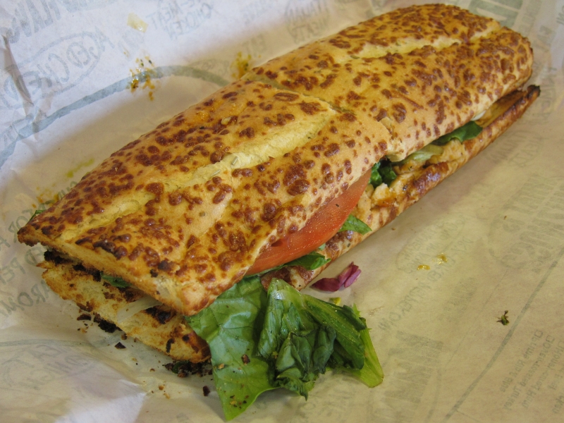 Review Quiznos Chicken Milano Sub Brand Eating
