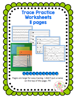 Trace Practice Worksheets ~ Preschool Printables