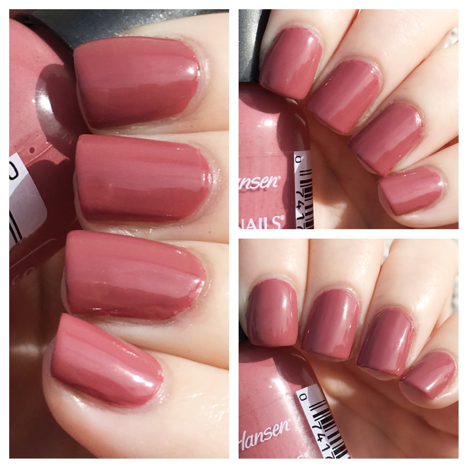 cat eyes & skinny jeans NOTD Sally Hansen Hard As Nails Xtreme Wear Nail Polish in Mauve Over