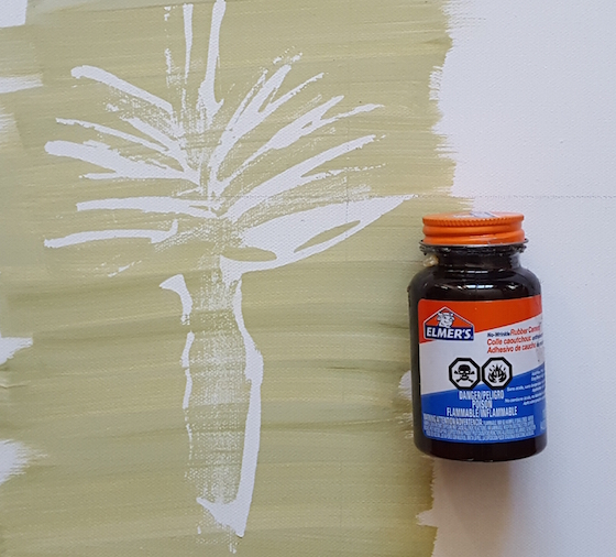 Art with Kids Rubber Cement as a Mask