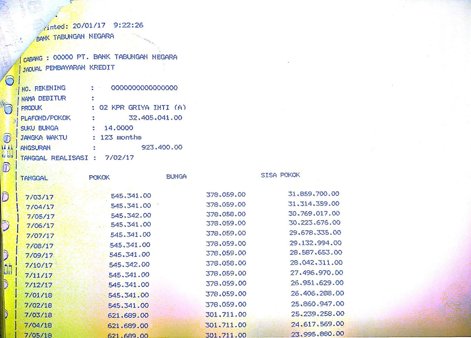 CICILAN EKSTRA KPR BTN asfa blog