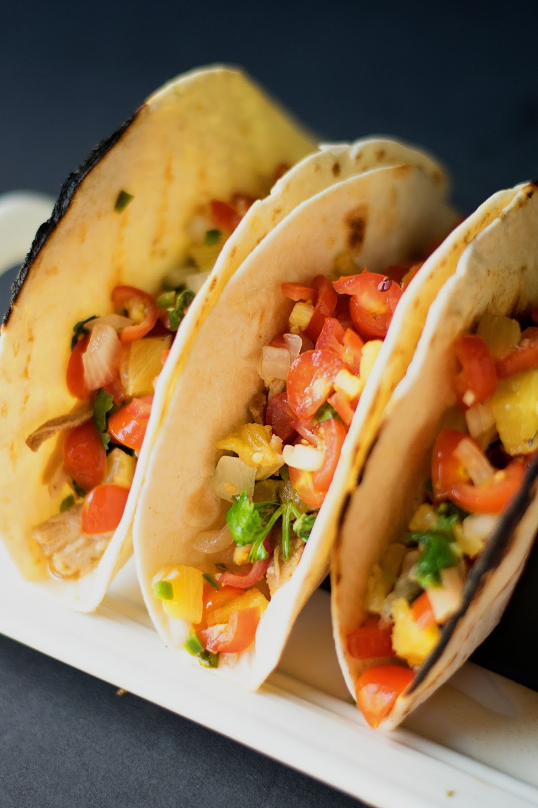 Crockpot Pork Tacos w/ Pineapple Salsa The Kitchen Wife