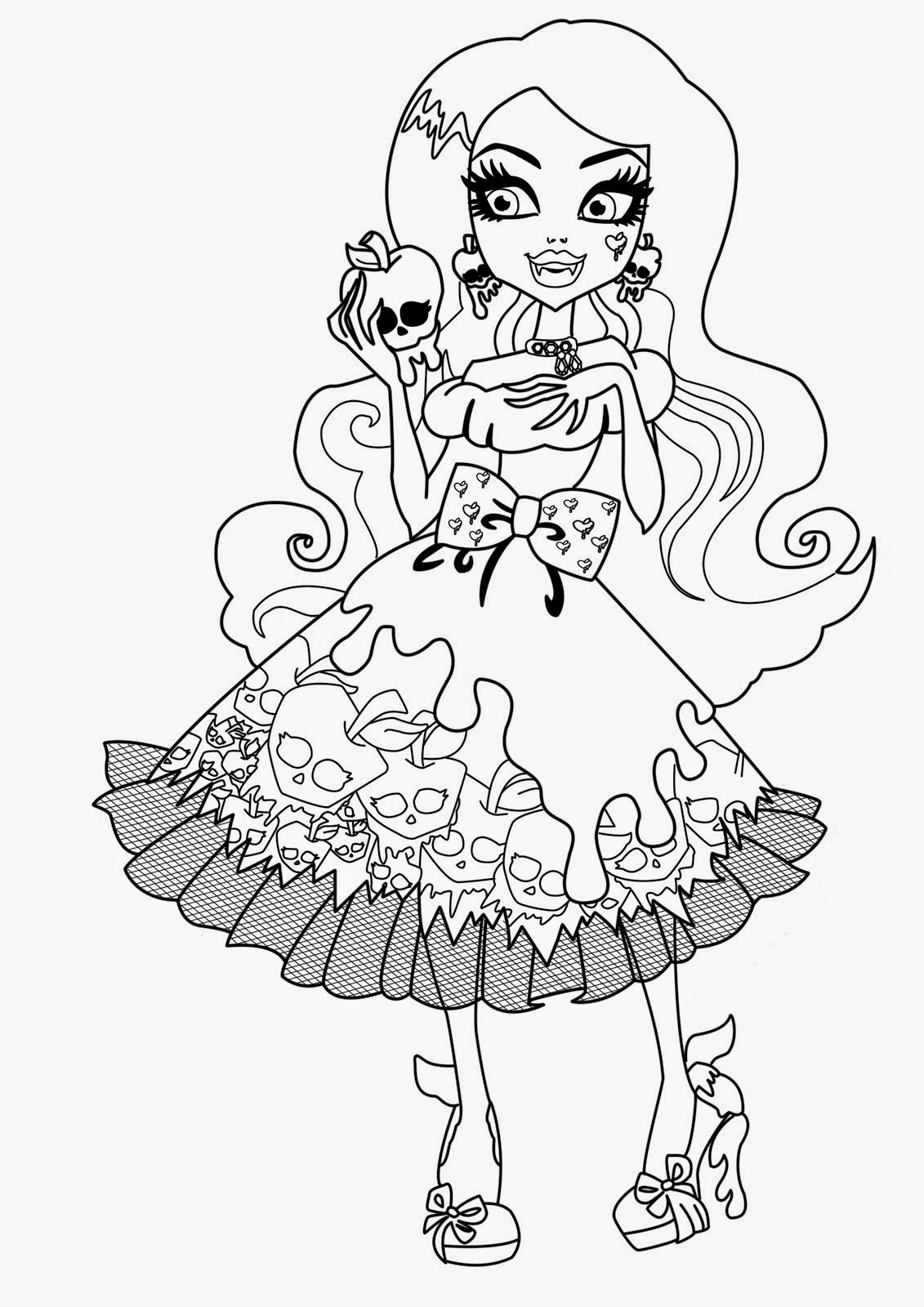 Monster High Printable Coloring Pages Customize And Print