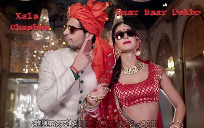 Still Sidharth Malhotra and Katrina Kaif from Video Kala Chashma