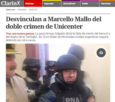 Por ello, hoy la jueza Arroyo Salgado resolvió desvincular a Mallo y a Giso del doble crimen de Unicenter y dejar en claro que lo que ocurrió con las