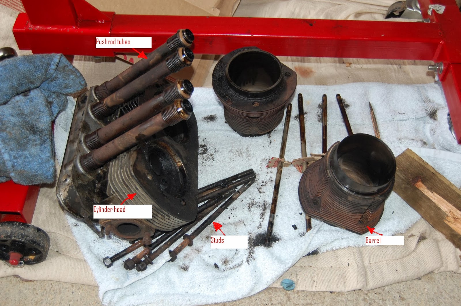 Type 1 Beetle Blog Removal of cylinder heads