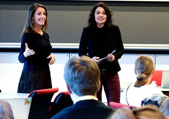 Princess Marie of Denmark taught French at Vejen High School (Vejen Gymnasium og HF) as a guest teacher. During the lesson