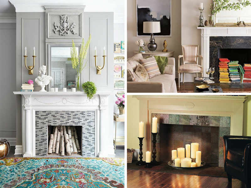 50 Shades Of Mess Easy ways to decorate the fireplace you don’t use